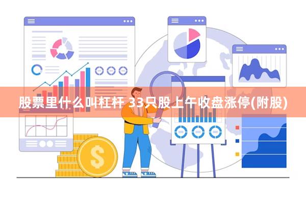 股票里什么叫杠杆 33只股上午收盘涨停(附股)
