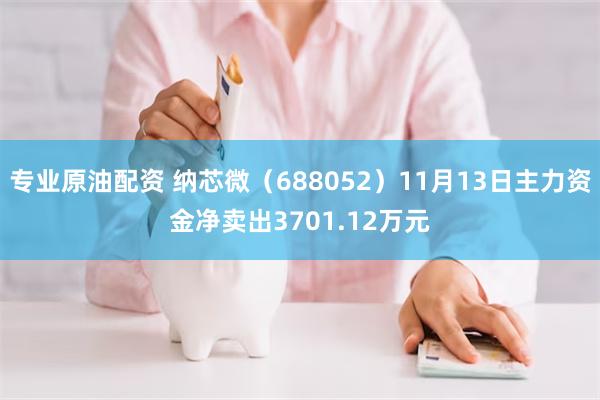 专业原油配资 纳芯微（688052）11月13日主力资金净卖出3701.12万元