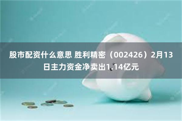 股市配资什么意思 胜利精密（002426）2月13日主力资金净卖出1.14亿元